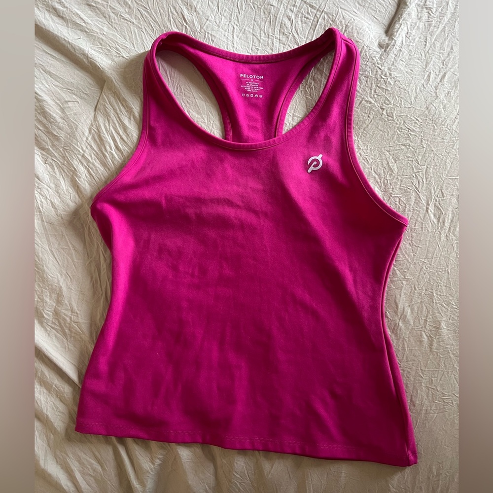 Peleton Pink Tank top Size Medium